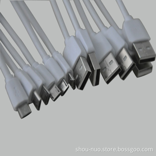 USB 2.0 Micro-USB to USB Cable 3 Feet High-Speed A Male to Micro B with white